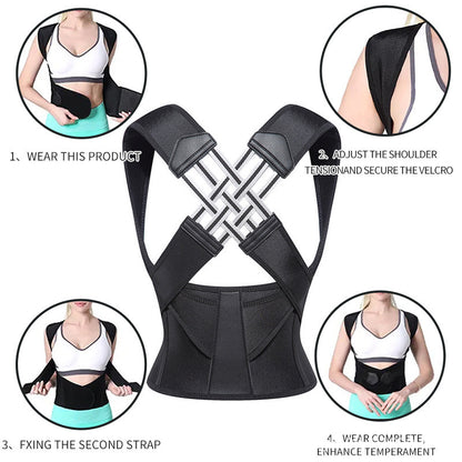 Vyvara™ Posture Trainer — Adjustable Support
