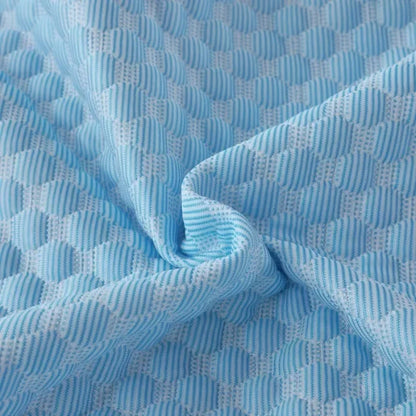 Summer Cooling Pillowcase Solid Color Ice Bean Bean Pillowcase Cool Feeling Air Conditioning Cover Washable (No Pillow) 48X74Cm