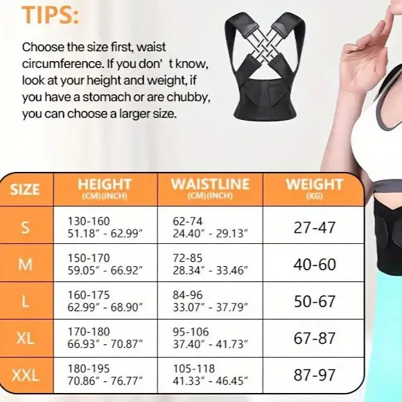 Vyvara™ Posture Trainer — Adjustable Support